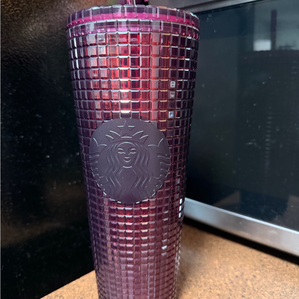 Starbucks Deep Purple Textured Tumbler